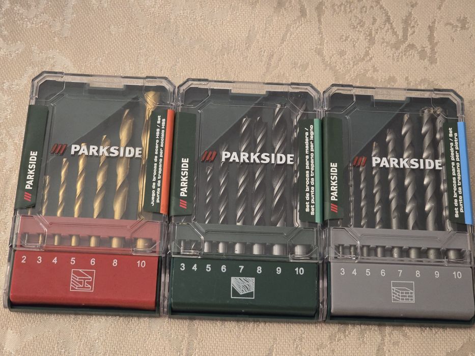 Conjunto Brocas Parkside HSS Madeira Pedra