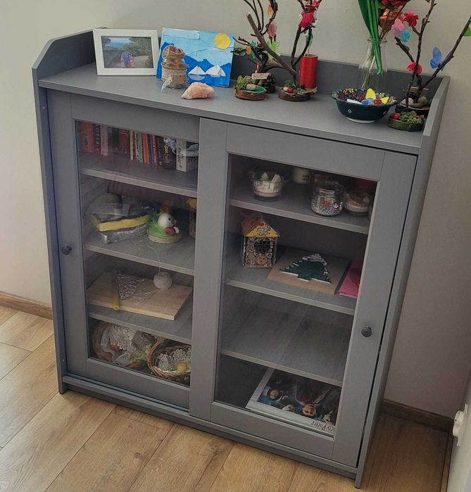 witryna / kredens HAUGA Ikea szara