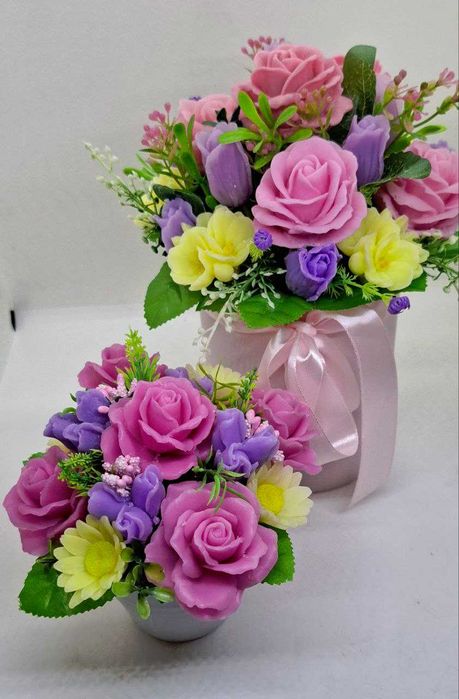 квіти з мила букет на 8 березня, подарунок для жінок доставка по місту