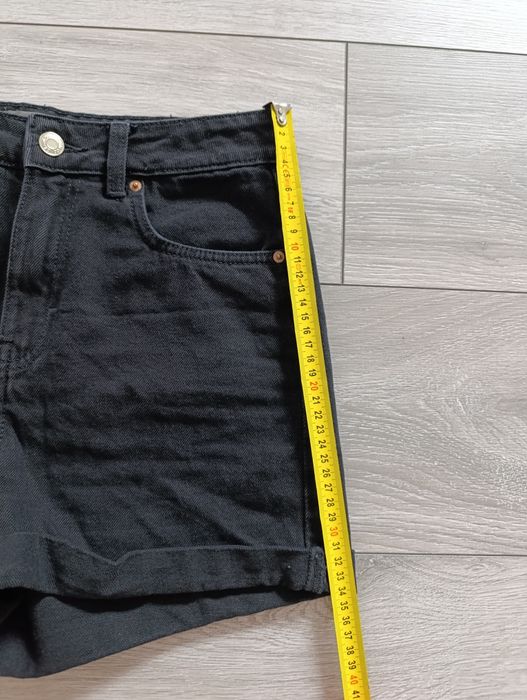 Spodenki jeansowe szorty damskie czarne M