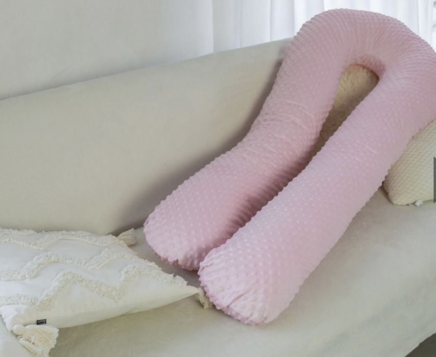 Подушка для вагітних "Рожевий плюш"