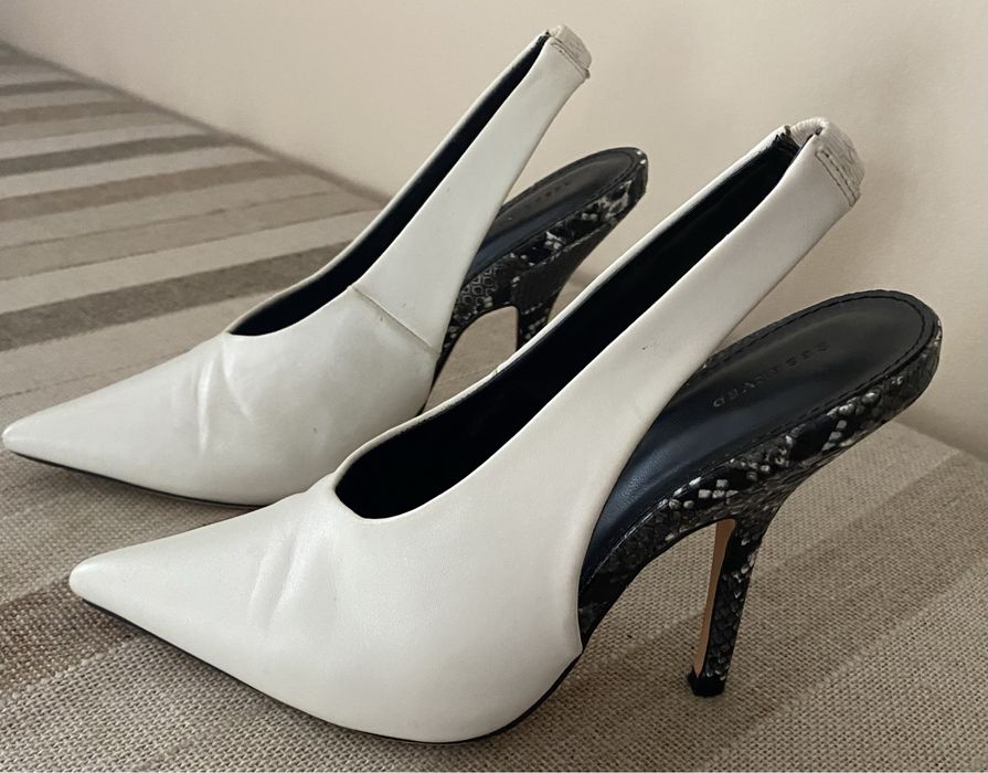 Szpilki białe Reserved 38