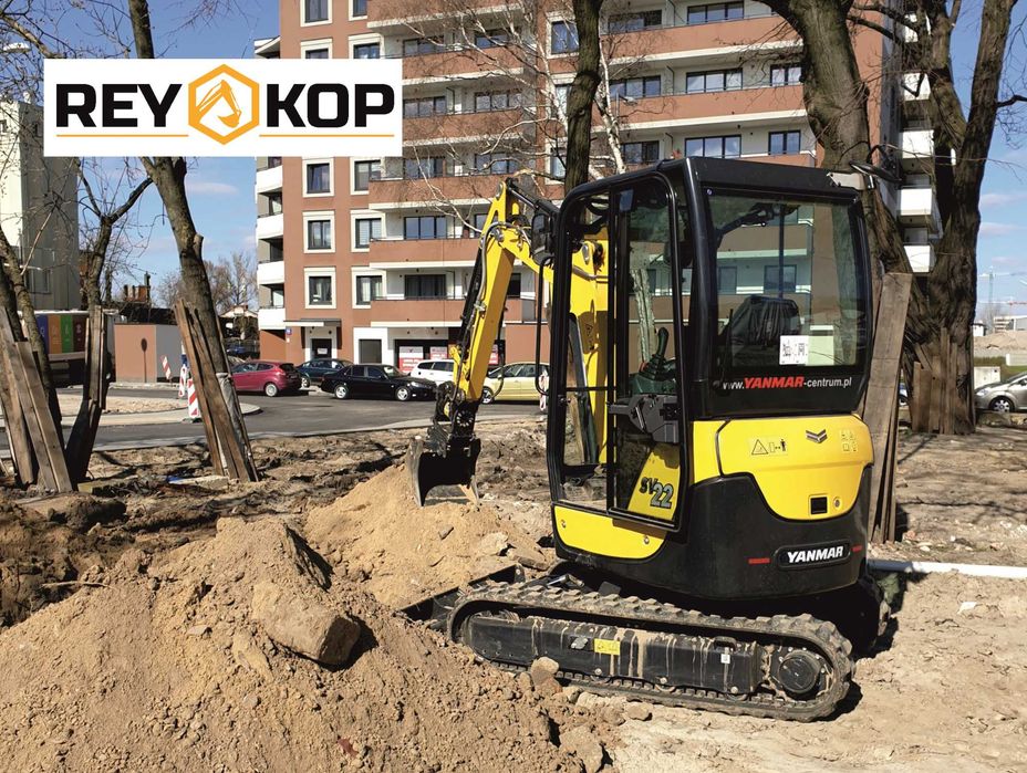 Wynajem Wypożyczalnia Mini Koparka, Usługi minikoparką, roboty ziemne