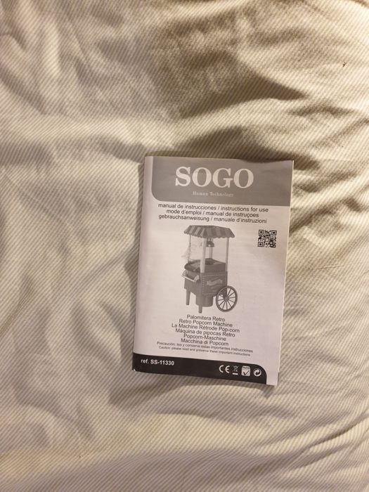 Máquina de pipocas retro SOGO