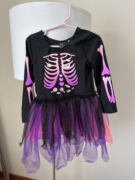 Vestido de bruxa 3-4 anos