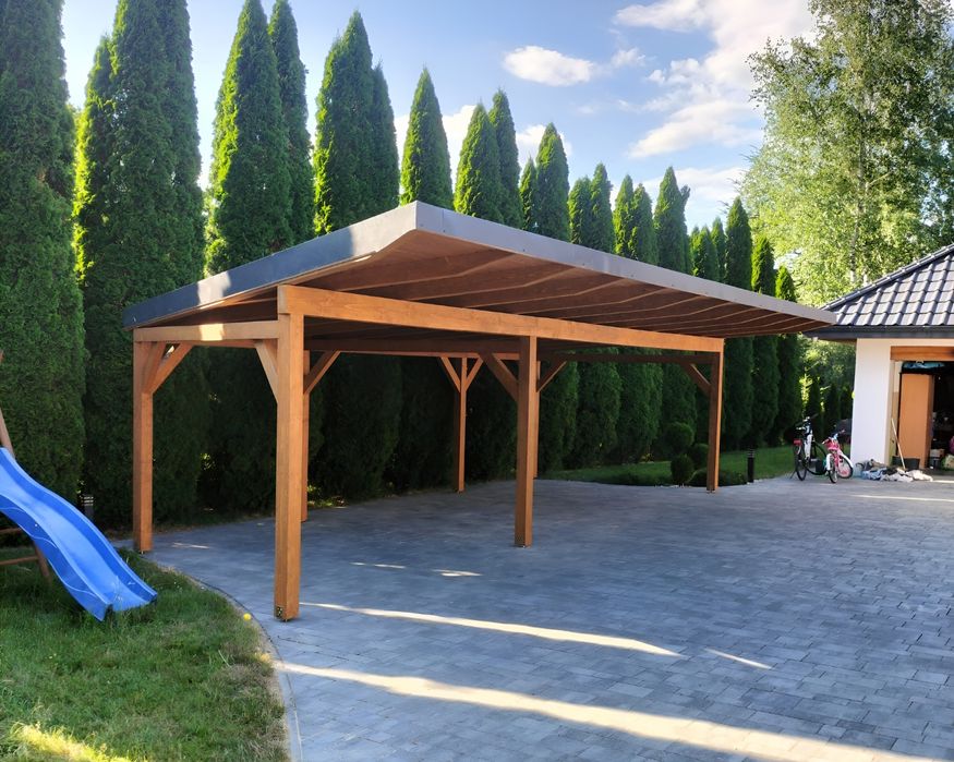 WIATA NA SAMOCHÓD Kraków– Trwała Drewniana KVH carport