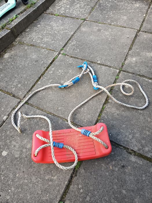 Huśtawka Ogrodowa Dla Dzieci Siedzisko Mocne Plastikowe Deska