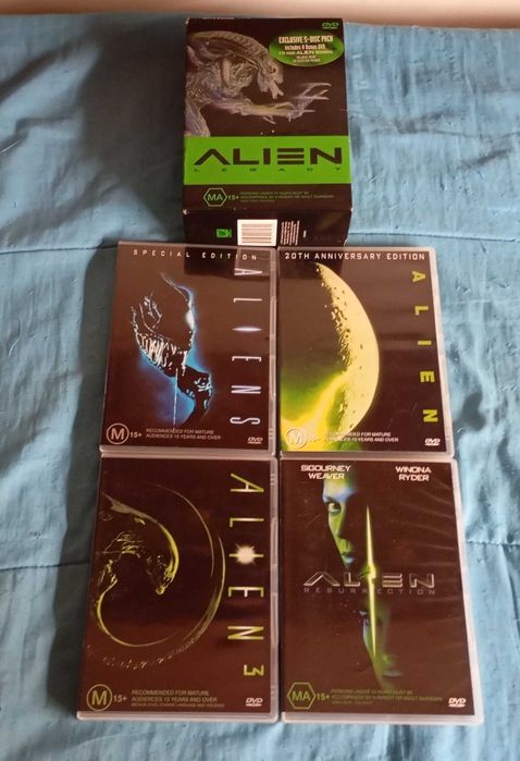 Coleção DVDs Alien - "Legacy - 20th Anniversary Edition"