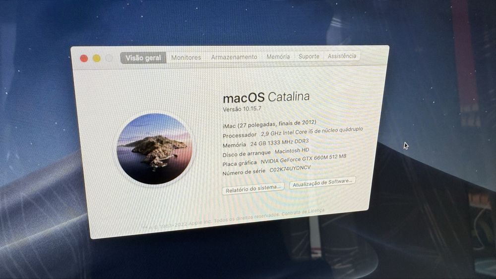 iMac 27 polegadas late 2012