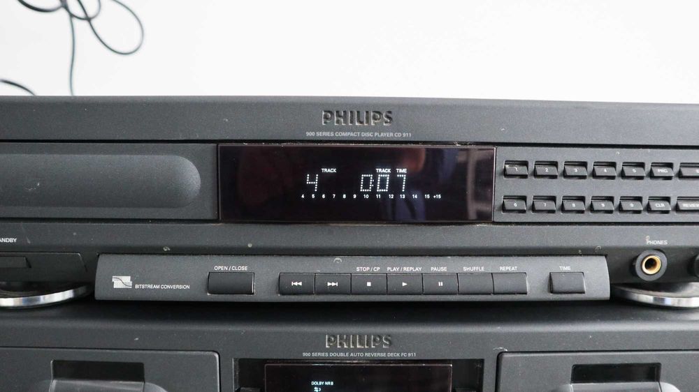 Стойка CD проигрыватель PHILIPS CD-911 Кассетная дека PHILIPS FC-911