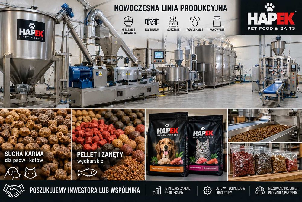 Poszukuje Inwestora lub wspólnika - produkcja karmy i peletu