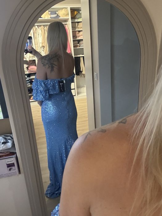 Sukienka nowa efektowna balowa celinowa L i M