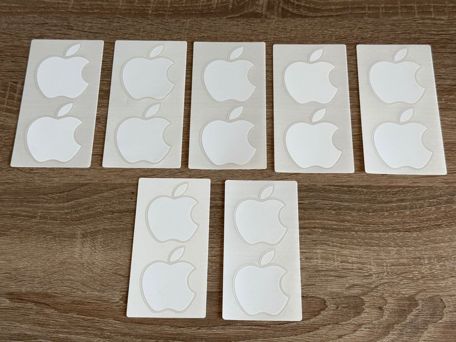 Zestaw oryginalnych naklejek Apple iPhone, iPad, MacBook
