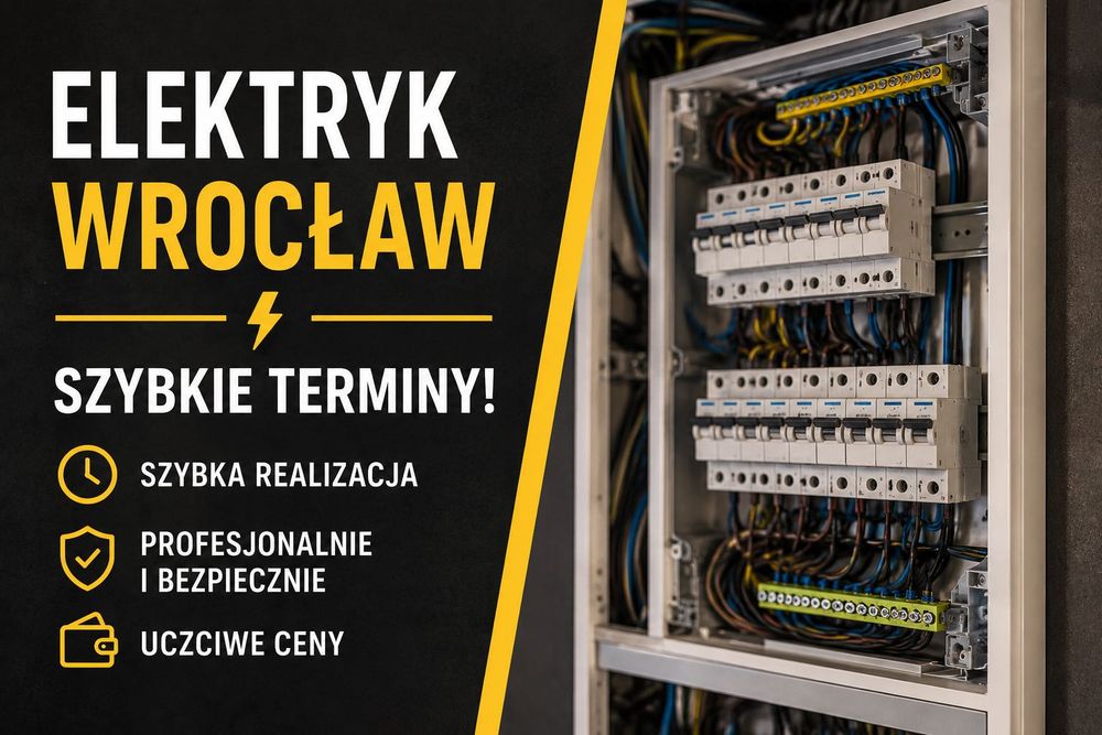 Elektryk Wrocław – szybkie naprawy, montaż, instalacje | wolne terminy