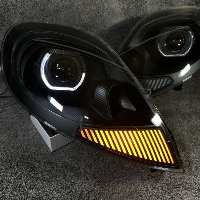 Фари Bi-Led,Renault Traffic, Opel Vivaro та Nissan Primastar 2007-2014 тюнінг, оченята, антихром