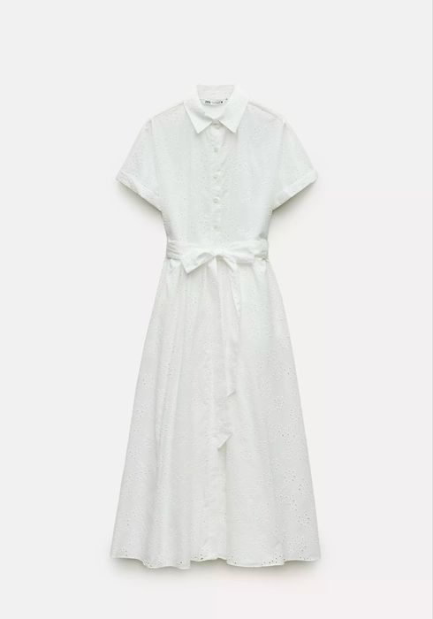 Біла Сукня з прошви zara