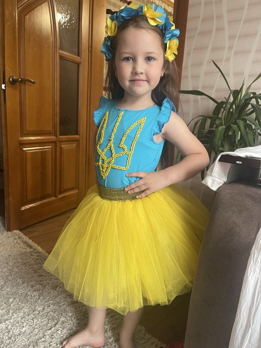 Плаття вишиванка Вишита футболка спідниця костюм обруч