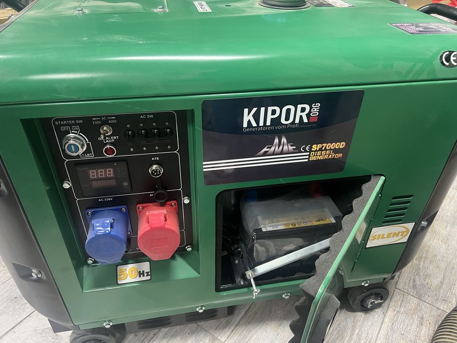 Дизельний генератор 6.5 kw 3 фази новий