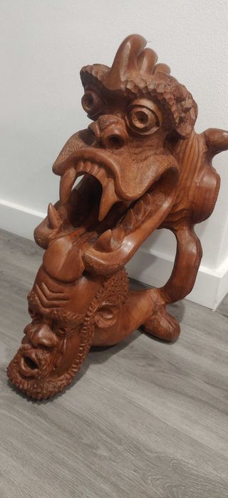 Arte Africana, várias peças em madeira, madeiras exótica