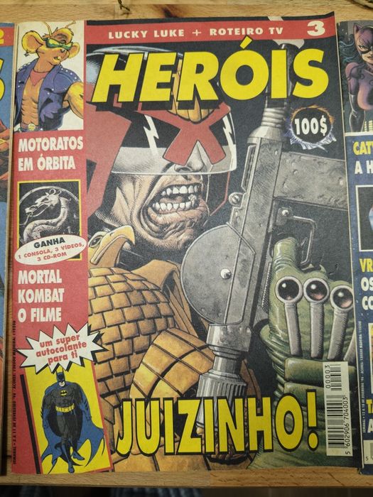 Coleção Revista HERÓIS (1996) – N.º 1 a 7 – Marvel, DC, Batman, X-Men