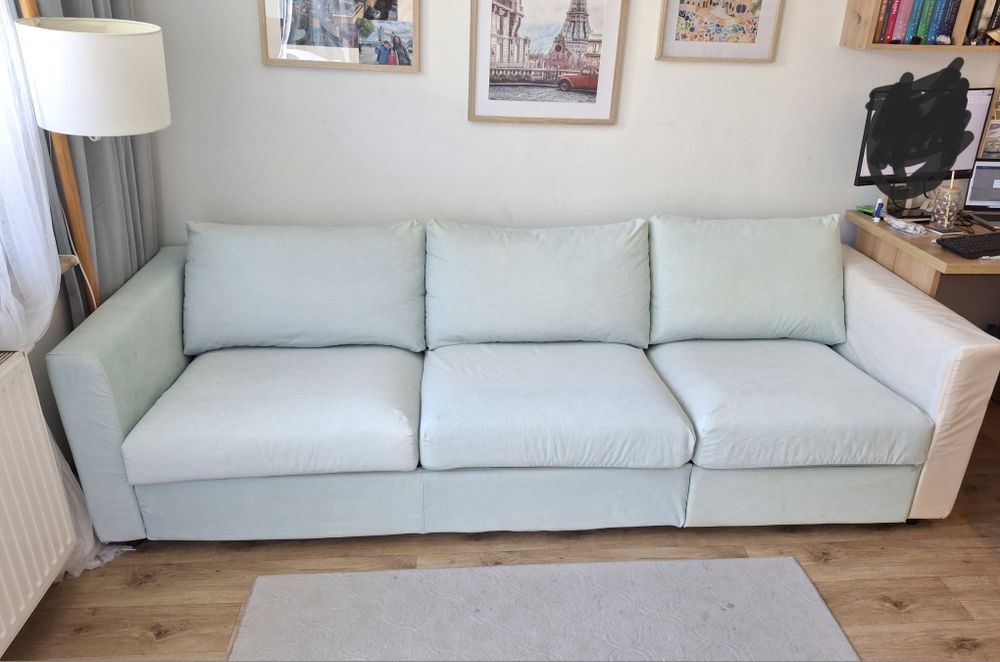 Sofa VIMLE IKEA rozkładana 3  os kolor jasnoniebieski