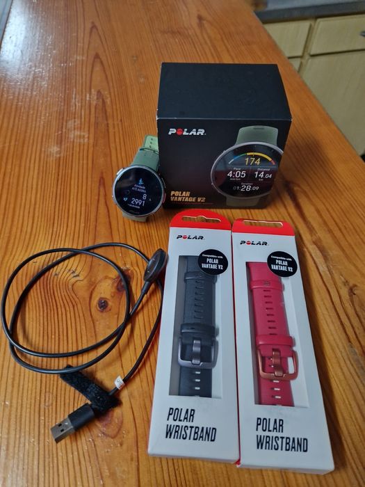 Relógio Polar Vantage V2 green Olive edition