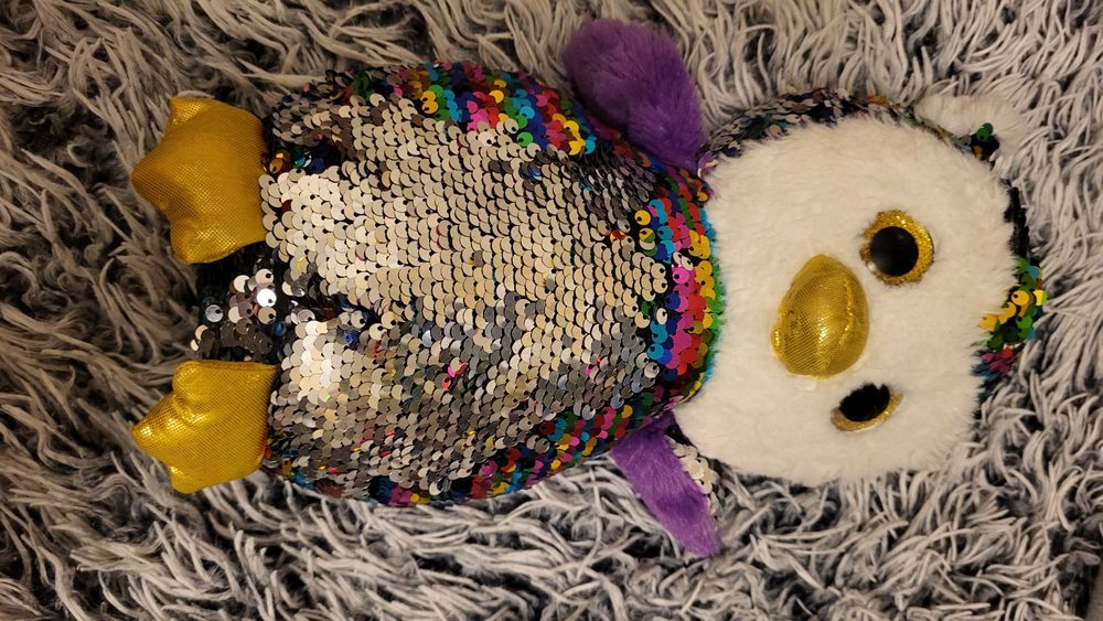 Maskotka sowa cekiny Glitzies