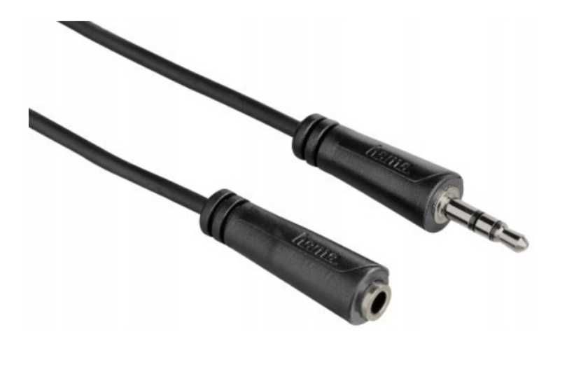 Przedłużacz do słuchawek Kabel Jack 3,5mm Mini Jack - Jack 3,5mm Hama