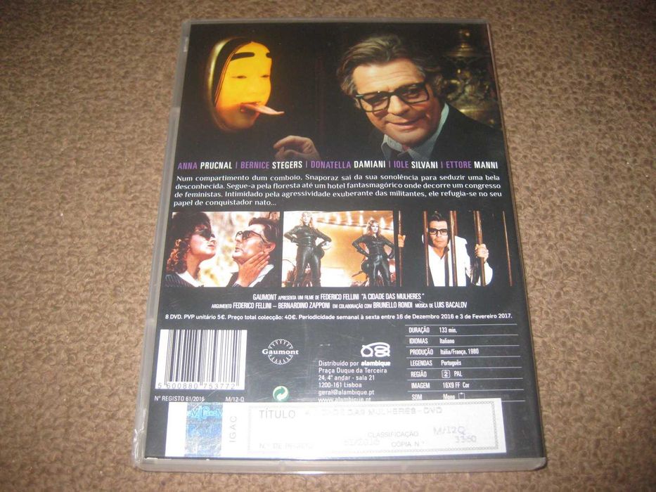 DVD "A Cidade das Mulheres" com Marcello Mastroianni