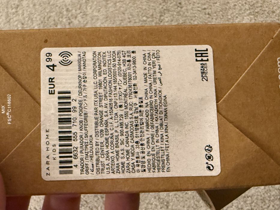 Puxadores Zara Home Novos