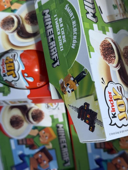 Kinder Joy 3x20g Edycja Limitowana Minecraft 12szt box prezent