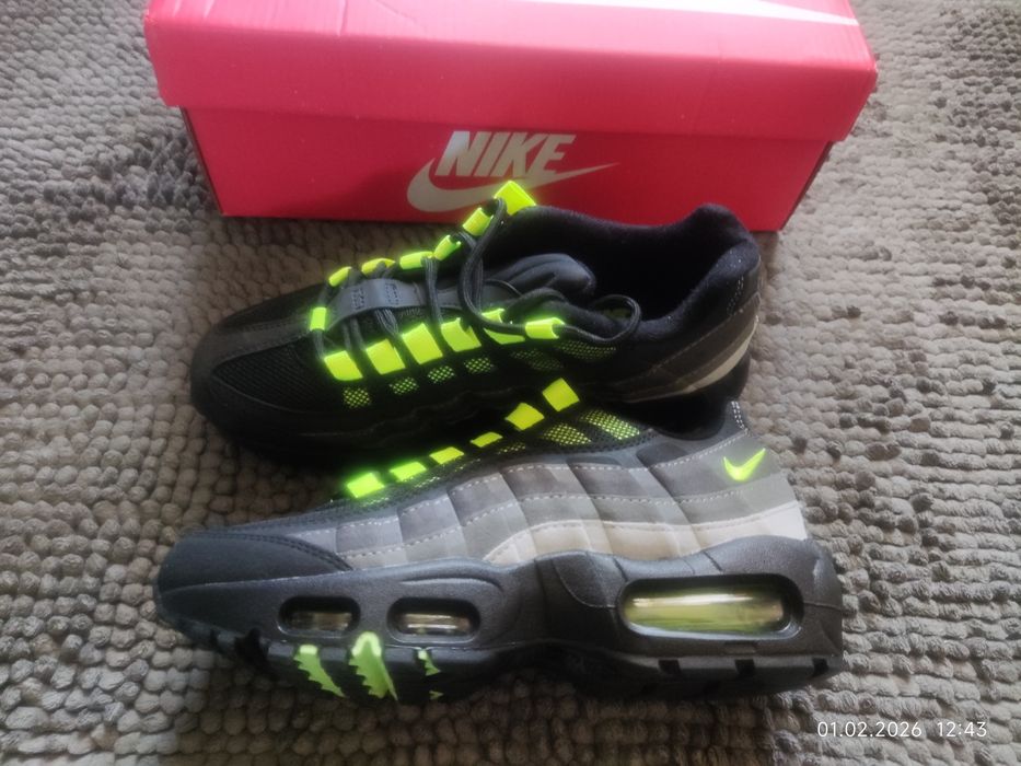 Кросівки Nike Air max 95 GS  "Volt Smoke Grey"розмір 37