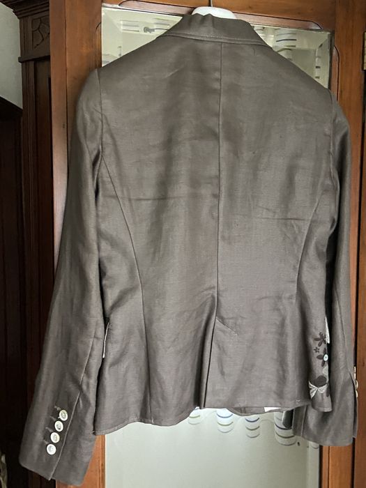 Blazer de linho com bordados