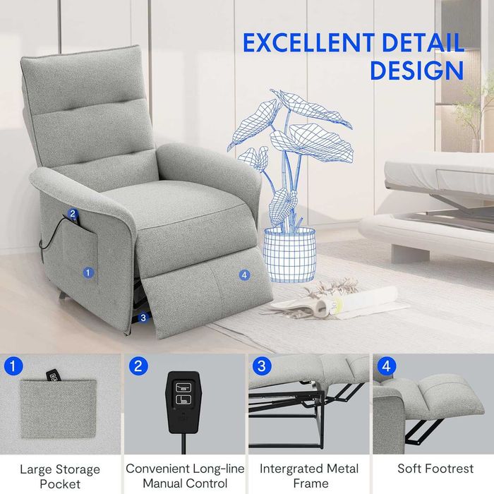 Nowy elektryczny fotel / regulowany / krzesło / sofa X1 V2 !K501!