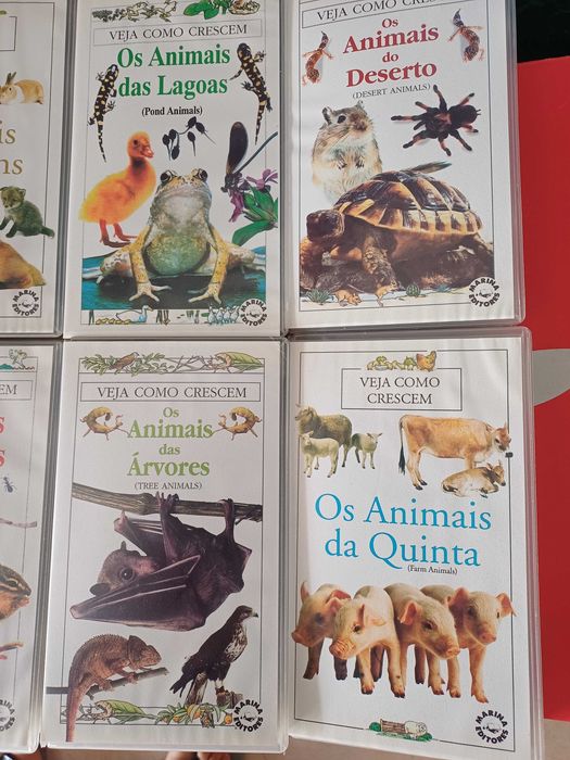 Documentários Veja Como Crescem VHS's 10 unidades