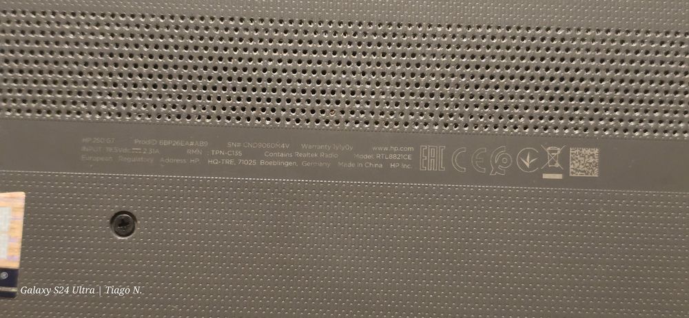 Portátil HP G7 com carregador