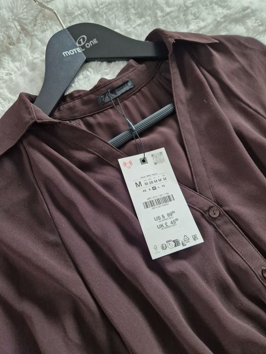 Zara sukienka plisowana