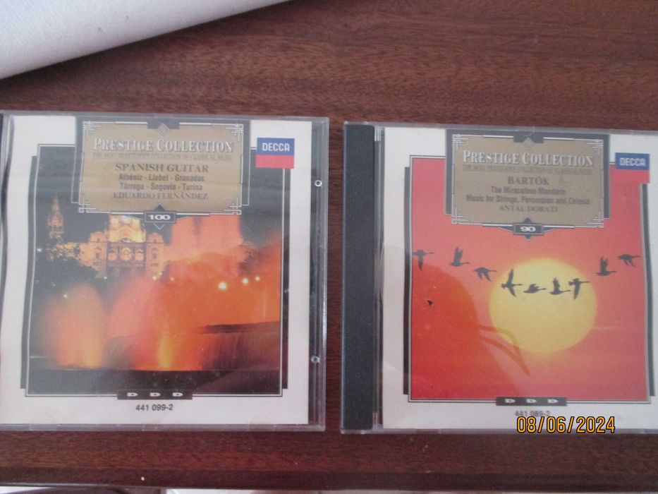2 cd's Prestige Collection - Spanish guitar e Bartok