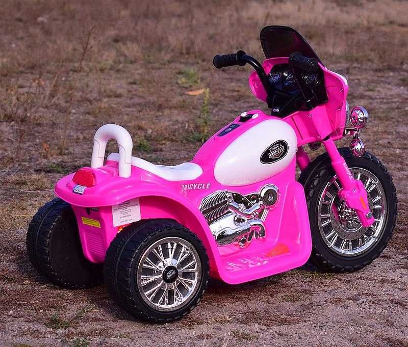 Autko motor MOTOREK POLICYJNY na akumulator trójkołowy dla dzieci