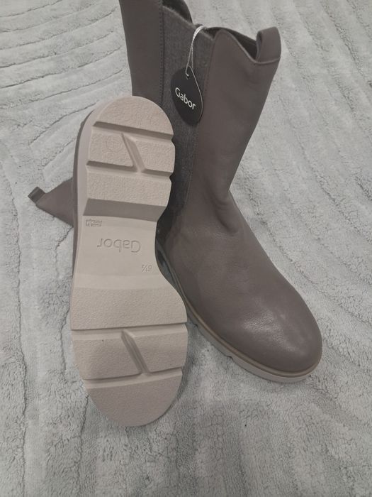Buty skórzane Gabor Nappa Nava, beżowy, rozmiar 40
