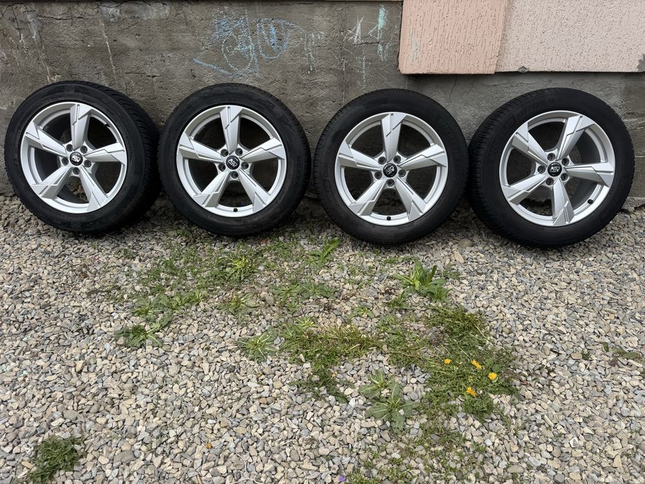 4 диски Audi орегінал шини 225/55R18 michelin