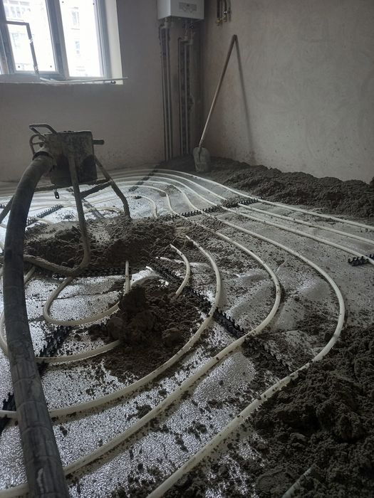 Напівсуха стяжка , стяжка підлоги , суха стяжка