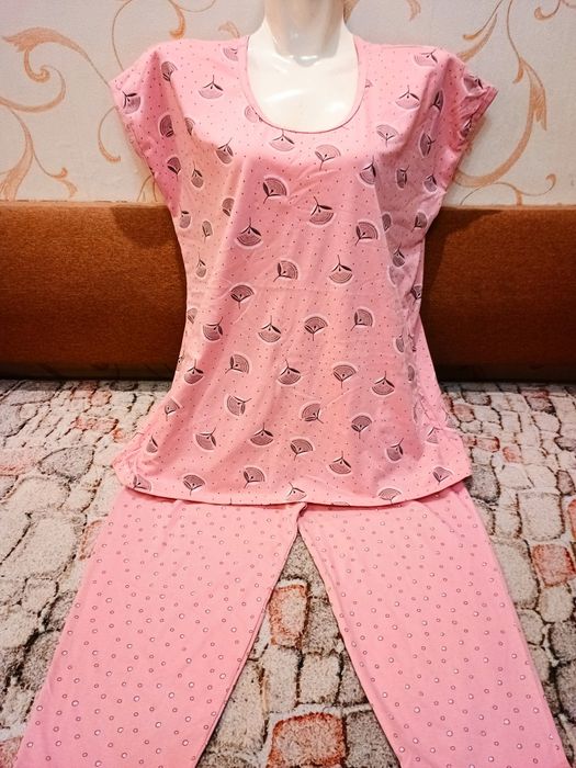 Піжами жіночі трикотажні з брюками та шортами. Опт, роздріб