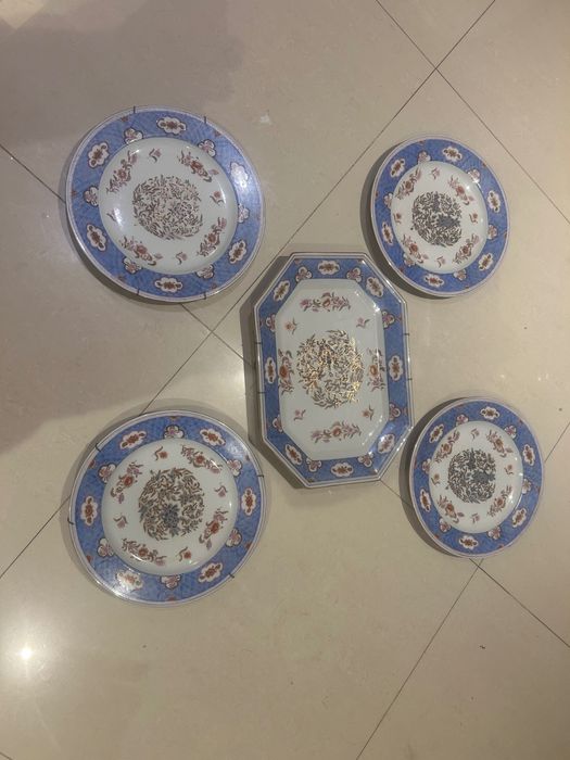 Conjunto pratos porcelana chinesa secular