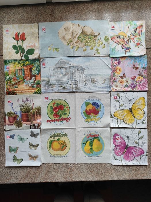 Serwetki papierowe decoupage