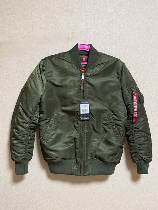 Бомбер Alpha Industries MA-1 VF 59 Long, розмір М-L, зелений