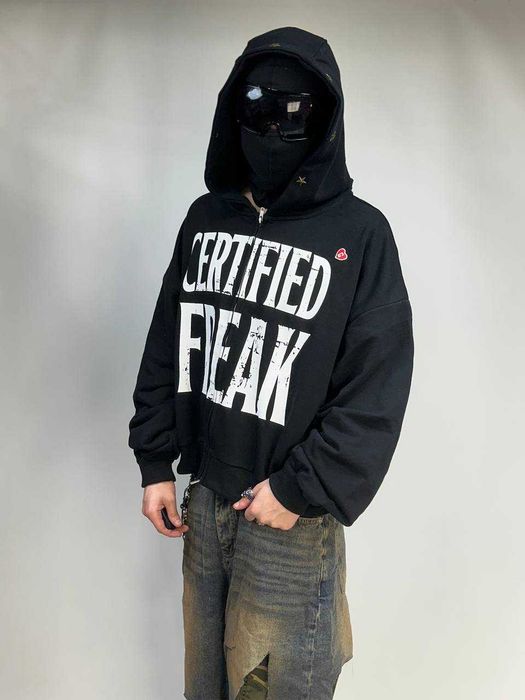 Project GRAILZ G/R gr cetified freak кофта худи черная зипка худі