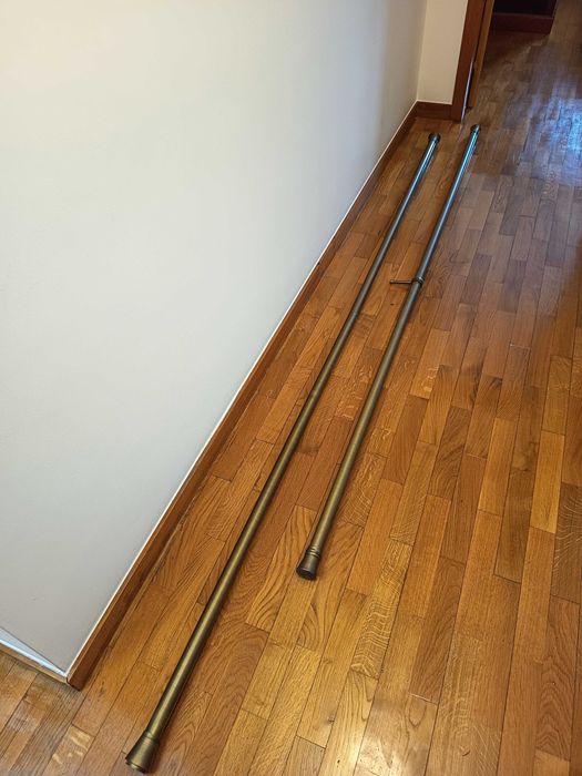 2 Varões Inox c/ argolas