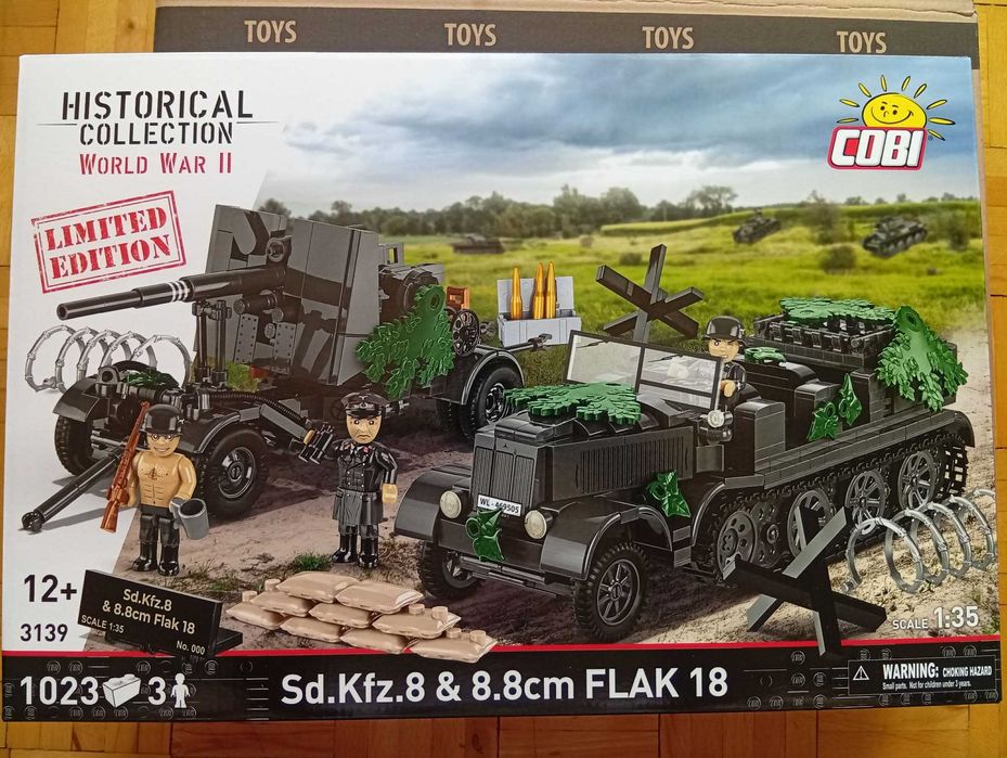 COBI 3139 - Sd.Kfz.8 & 8.8 cm Flak18 - Edycja Limitowana