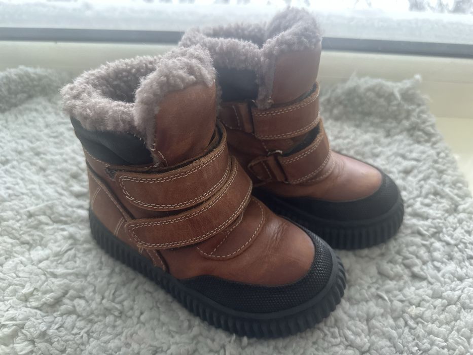 Сапожки шкіряні на овчині